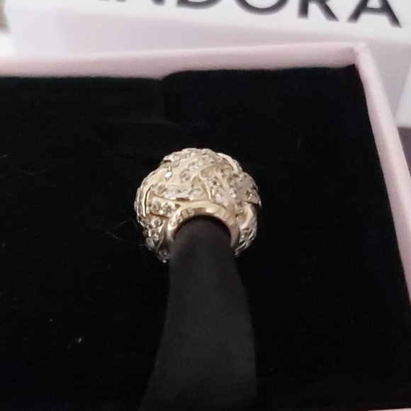Pandora 14K GOLD  SPARKLING LOVE KNOT CHARM 750991CZ - Picture 8 of 12